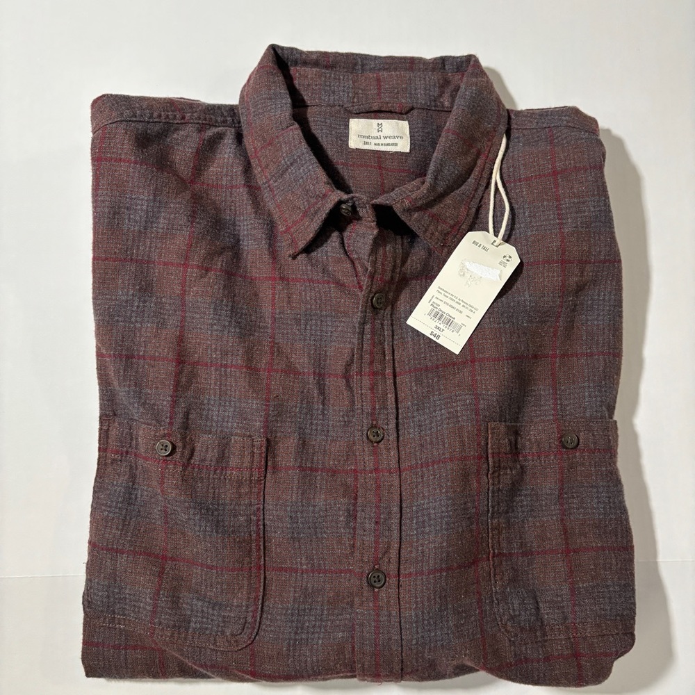 NWT Mutual Weave Big & Tall 3XLT Men's Classic Fit 100% Cotton Long Sleeve